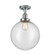 Franklin Restoration LED Semi-Flush Mount in Polished Chrome (405|517-1CH-PC-G204-12-LED)
