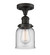 Franklin Restoration One Light Semi-Flush Mount in Oil Rubbed Bronze (405|517-1CH-OB-G52)