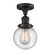 Franklin Restoration One Light Semi-Flush Mount in Oil Rubbed Bronze (405|517-1CH-OB-G204-6)