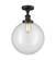 Franklin Restoration LED Semi-Flush Mount in Oil Rubbed Bronze (405|517-1CH-OB-G202-12-LED)