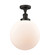 Franklin Restoration One Light Semi-Flush Mount in Oil Rubbed Bronze (405|517-1CH-OB-G201-12)
