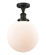 Franklin Restoration One Light Semi-Flush Mount in Oil Rubbed Bronze (405|517-1CH-OB-G201-10)