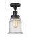 Franklin Restoration One Light Semi-Flush Mount in Oil Rubbed Bronze (405|517-1CH-OB-G184)