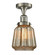 Franklin Restoration LED Semi-Flush Mount in Oil Rubbed Bronze (405|517-1CH-OB-G146-LED)