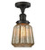 Franklin Restoration One Light Semi-Flush Mount in Oil Rubbed Bronze (405|517-1CH-OB-G146)