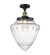 Franklin Restoration One Light Semi-Flush Mount in Matte Black (405|517-1CH-BK-G664-12)