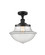 Franklin Restoration LED Semi-Flush Mount in Matte Black (405|517-1CH-BK-G542-LED)
