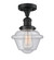 Franklin Restoration LED Semi-Flush Mount in Matte Black (405|517-1CH-BK-G534-LED)