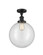 Franklin Restoration One Light Semi-Flush Mount in Matte Black (405|517-1CH-BK-G202-12)