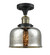 Franklin Restoration LED Semi-Flush Mount in Black Antique Brass (405|517-1CH-BAB-G78-LED)