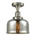 Franklin Restoration LED Semi-Flush Mount in Black Antique Brass (405|517-1CH-BAB-G713-LED)