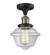 Franklin Restoration LED Semi-Flush Mount in Black Antique Brass (405|517-1CH-BAB-G532-LED)