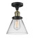Franklin Restoration LED Semi-Flush Mount in Black Antique Brass (405|517-1CH-BAB-G42-LED)