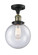 Franklin Restoration LED Semi-Flush Mount in Black Antique Brass (405|517-1CH-BAB-G204-8-LED)
