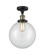 Franklin Restoration LED Semi-Flush Mount in Black Antique Brass (405|517-1CH-BAB-G202-10-LED)
