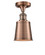 Franklin Restoration One Light Semi-Flush Mount in Antique Copper (405|517-1CH-AC-M9)