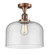 Franklin Restoration One Light Semi-Flush Mount in Antique Copper (405|517-1CH-AC-G74-L)