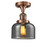 Franklin Restoration One Light Semi-Flush Mount in Antique Copper (405|517-1CH-AC-G73)