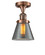 Franklin Restoration One Light Semi-Flush Mount in Antique Copper (405|517-1CH-AC-G63)