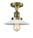 Franklin Restoration One Light Semi-Flush Mount in Antique Brass (405|517-1CH-AB-G1)