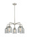 Ballston Five Light Chandelier in Satin Nickel (405|516-5CR-SN-G257)