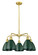 Ballston Five Light Chandelier in Satin Gold (405|516-5CR-SG-MBD-75-GR)