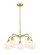 Ballston Five Light Chandelier in Satin Gold (405|516-5CR-SG-G121-6)