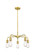 Downtown Urban Five Light Chandelier in Satin Gold (405|516-5CR-SG)