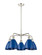 Ballston Five Light Chandelier in Polished Nickel (405|516-5CR-PN-MBD-75-BL)