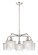 Ballston Five Light Chandelier in Polished Nickel (405|516-5CR-PN-G402)