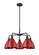 Ballston Five Light Chandelier in Oil Rubbed Bronze (405|516-5CR-OB-MBD-75-RD)