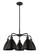 Ballston Five Light Chandelier in Matte Black (405|516-5CR-BK-MBD-75-BK)