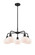 Ballston Five Light Chandelier in Matte Black (405|516-5CR-BK-G91)