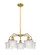 Ballston Five Light Chandelier in Brushed Brass (405|516-5CR-BB-G402)