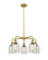Ballston Five Light Chandelier in Brushed Brass (405|516-5CR-BB-G259)
