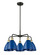 Ballston Five Light Chandelier in Black Antique Brass (405|516-5CR-BAB-MBD-75-BL)