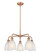 Ballston Five Light Chandelier in Antique Copper (405|516-5CR-AC-G441)