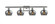 Ballston Four Light Bath Vanity in Brushed Satin Nickel (405|516-4W-SN-G93)