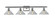 Ballston LED Bath Vanity in Brushed Satin Nickel (405|516-4W-SN-G132-LED)