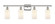 Ballston LED Bath Vanity in Polished Nickel (405|516-4W-PN-G801-LED)
