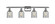 Ballston Four Light Bath Vanity in Polished Chrome (405|516-4W-PC-G257)