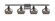 Ballston Four Light Bath Vanity in Oil Rubbed Bronze (405|516-4W-OB-G93)
