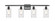 Ballston LED Bath Vanity in Matte Black (405|516-4W-BK-G802-LED)