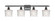 Ballston Four Light Bath Vanity in Matte Black (405|516-4W-BK-G402)