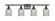 Ballston LED Bath Vanity in Matte Black (405|516-4W-BK-G257-LED)