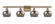 Ballston Four Light Bath Vanity in Brushed Brass (405|516-4W-BB-G93)