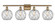 Ballston Four Light Bath Vanity in Brushed Brass (405|516-4W-BB-G122-8RW)