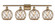Ballston Four Light Bath Vanity in Brushed Brass (405|516-4W-BB-G122-8RB)
