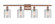 Ballston Four Light Bath Vanity in Antique Copper (405|516-4W-AC-G112)