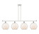 Ballston Four Light Island Pendant in White Polished Chrome (405|516-4I-WPC-G121-10RW)